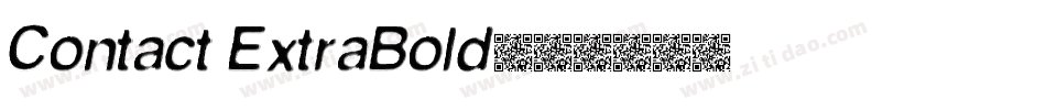 Contact ExtraBold字体转换